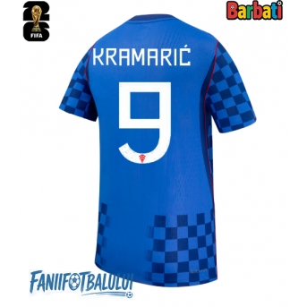 Croația Andrej Kramaric #9 Tricou Fotbal Replică Mondial 2026 Barbati Deplasare